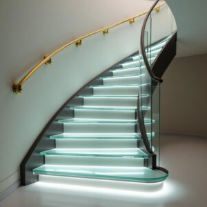 Modern Glass Staircase Railing