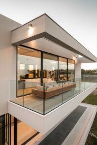 frameless glass balcony railing
