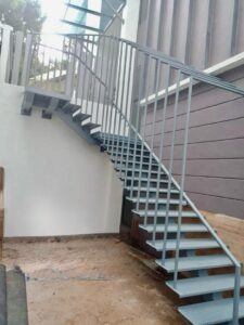 Steel & Glass Staircase Railing Steel Staircase & Railing
