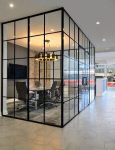 Products Slim Profile aluminum & Glass Partition