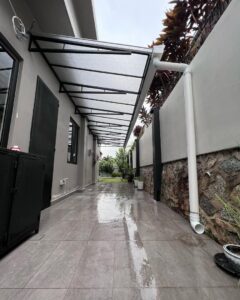Polycarbonate awning