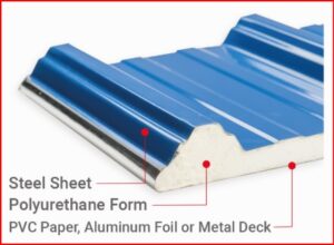 PU metal deck roof