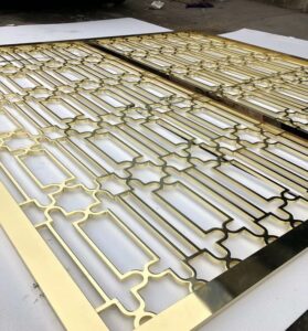 Grille PVD Gold coating grille