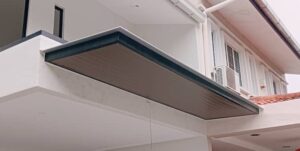 PU Metal Deck Roof & Aluminum Ceiling ACp roof with PU strips ceiling