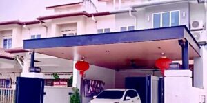 PU Metal Deck Roof & Aluminum Ceiling PU metal deck pergola