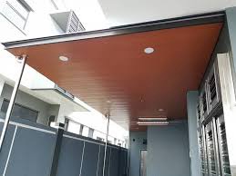 PU Metal Deck Roof & Aluminum Ceiling ACP roof with aluminum strip ceiling