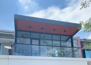 PU Metal Deck Roof & Aluminum Ceiling cantilever PU metal deck roof