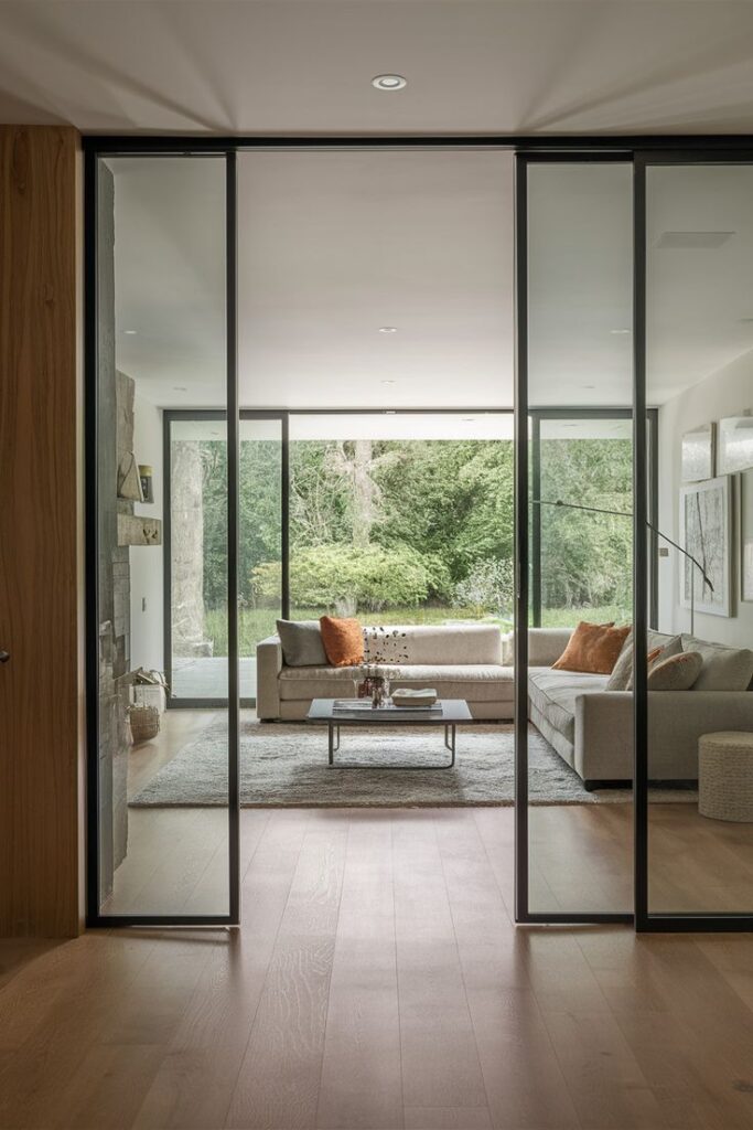 Aluminum Slim Profile Sliding Door