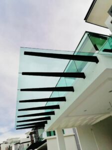 T-bar glass awning at Puchong & Selangor