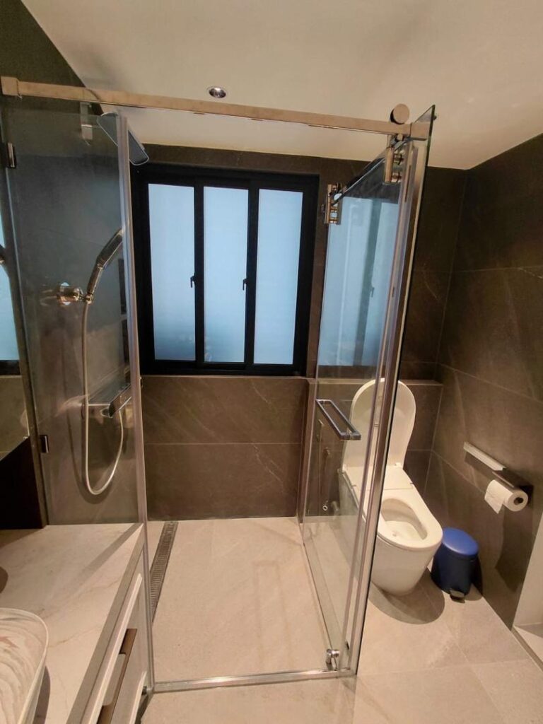 glide open shower screen