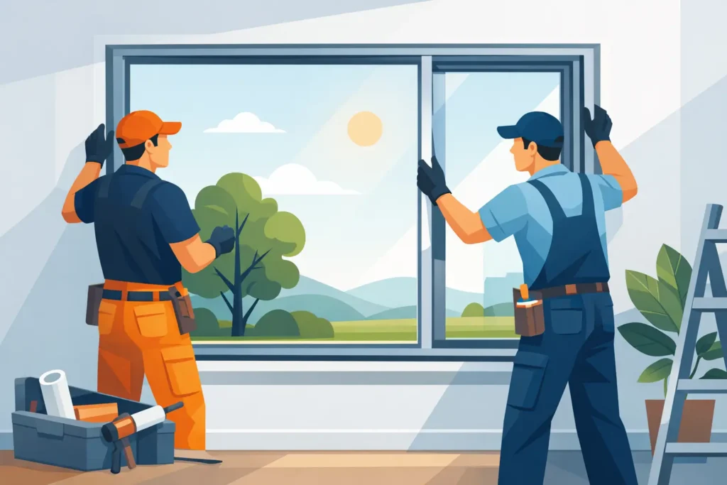 Custom Aluminum Window Installation At Klang Valley