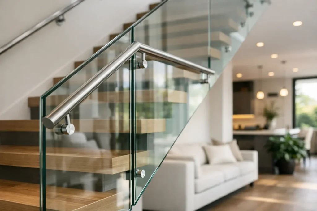 Glass Staircase Railing for Modern Interiors Glass Staircase Railing for Modern Interiors