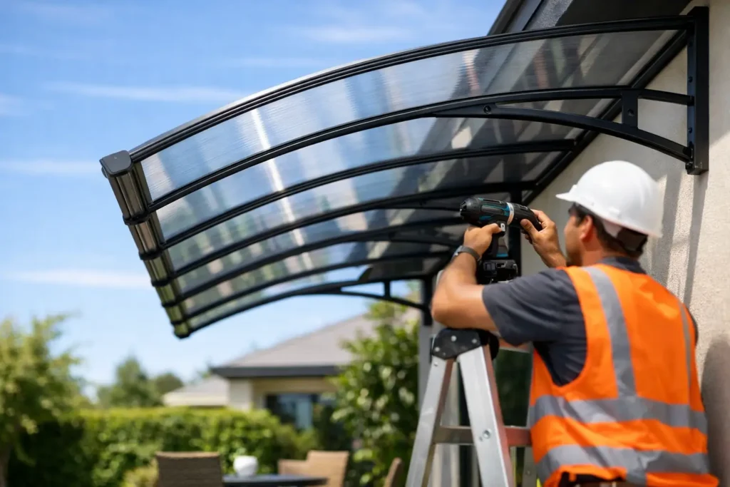 Polycarbonate Canopy Installation That Lasts