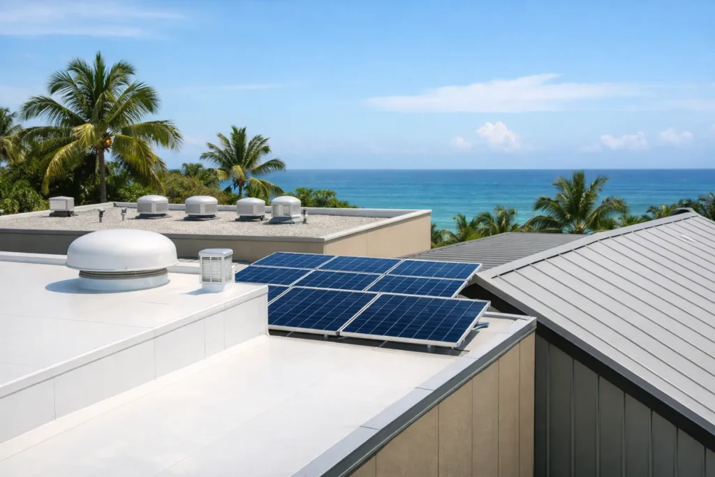 Commercial Roofing Options for Tropical Builds