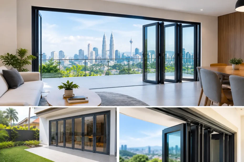 Custom 3 in 1 Folding Door for Klang Valley Homes