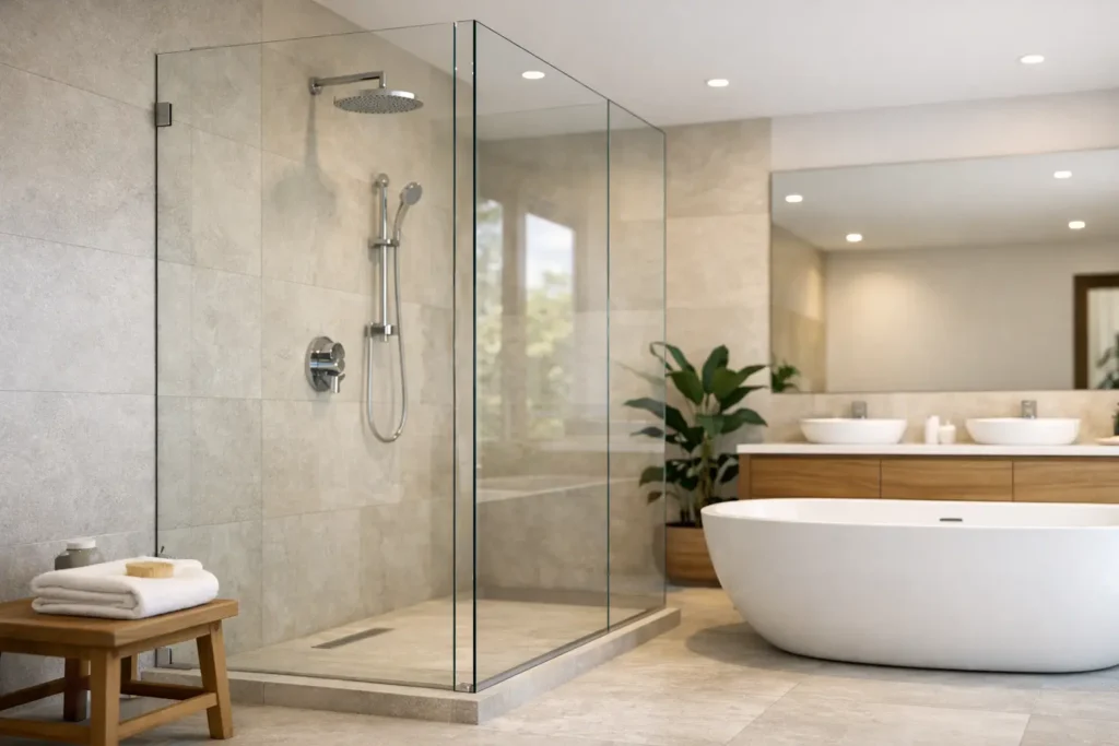 Frameless Shower Screens for Modern Bathrooms