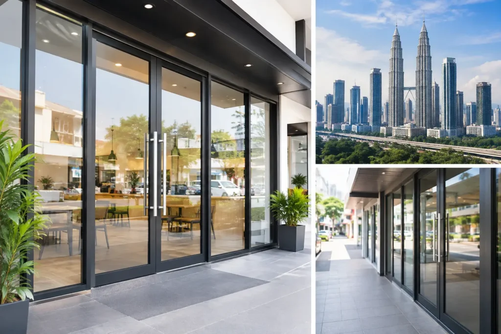 Shopfront Doors Built for Klang Valley Sites