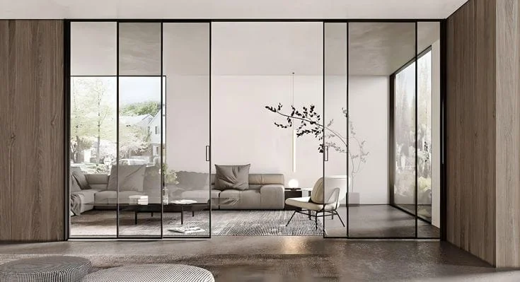 Aluminum Slim profile sliding door