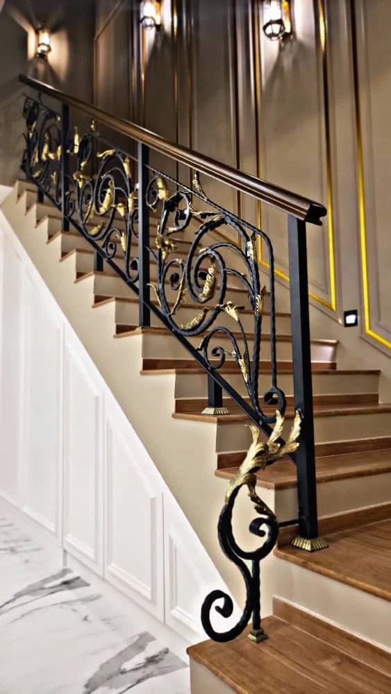 wrought iron staircase railing